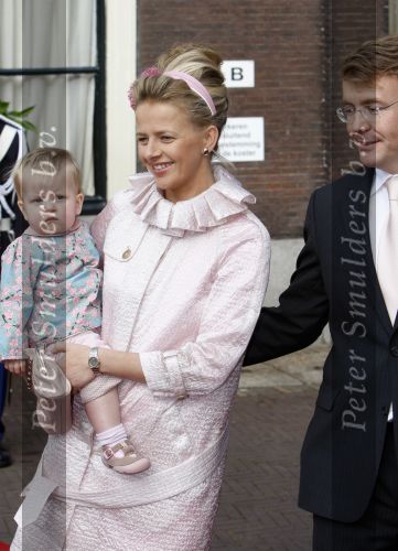 Den Haag 20 oktober 2007
Mabel Wisse Smit Prins Friso en hun dochters Luana en Zaria bij de doop van prinses Ariane.