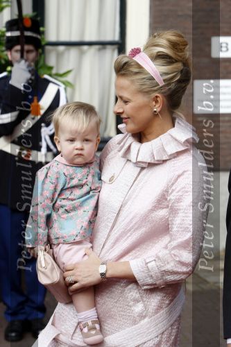 Den Haag 20 oktober 2007
Mabel Wisse Smit Prins Friso en hun dochters Luana en Zaria bij de doop van prinses Ariane.