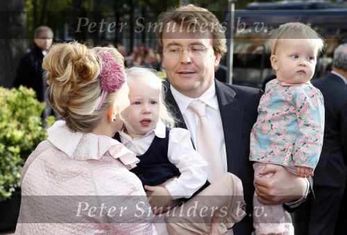 Den Haag 20 oktober 2007
Mabel Wisse Smit Prins Friso en hun dochters Luana en Zaria bij de doop van prinses Ariane.