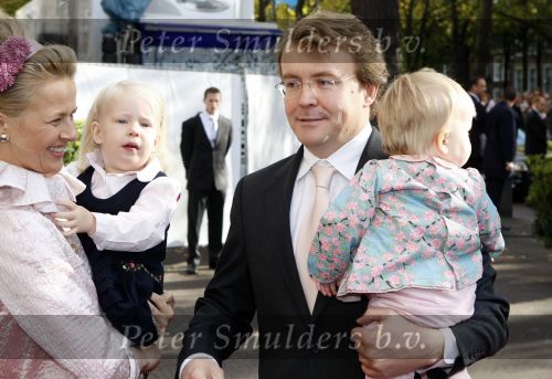 Den Haag 20 oktober 2007
Mabel Wisse Smit Prins Friso en hun dochters Luana en Zaria bij de doop van prinses Ariane.
Peter Smulders bv