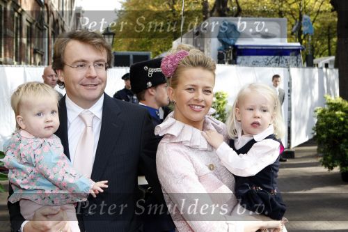 Den Haag 20 oktober 2007
Mabel Wisse Smit Prins Friso en hun dochters Luana en Zaria bij de doop van prinses Ariane.
Peter Smulders bv