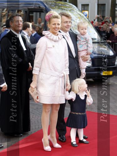 Den Haag 20 oktober 2007
Mabel Wisse Smit Prins Friso en hun dochters Luana en Zaria bij de doop van prinses Ariane.