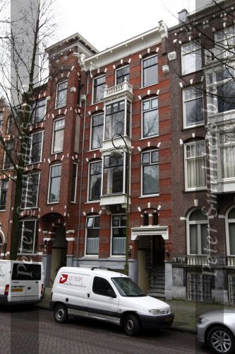 Amsterdam 17 januari 2008
Marc Klein Essink op de fiets in Amsterdam. Huis waar Marc nu woont