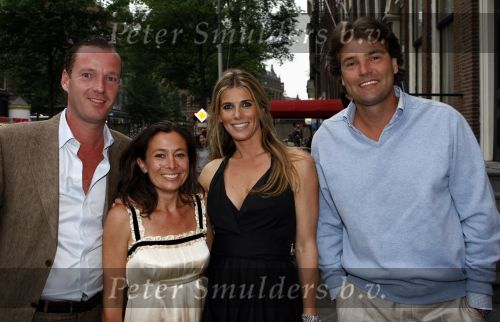 Amsterdam 31 mei 2008
Prins Maurits en Prinses Marilene vrieren hun 10 jarig huwelijksfeest in de supper Club. 
Marc Schroder met vrouw en Reinout Oerlemans en Danielle Overgaag