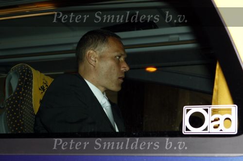Noordwijk 3 juni 2008
Het Nederlands elftal vertrekt vanaf hotel huis ter Duin naar Schiphol voor het EK voetbal in Zwitserland en Oostenrijk. 
Marco v Basten
