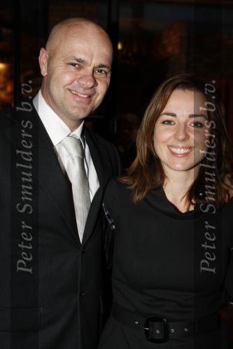 de Meern 6 april 2009
Charity Diiner SOS horse foundation. Marianne Thieme met man  
Peter Smulders bv