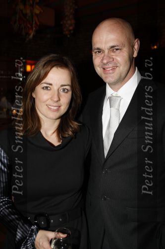 de Meern 6 april 2009
Charity Diiner SOS horse foundation. Marianne Thieme met man  
Peter Smulders bv
