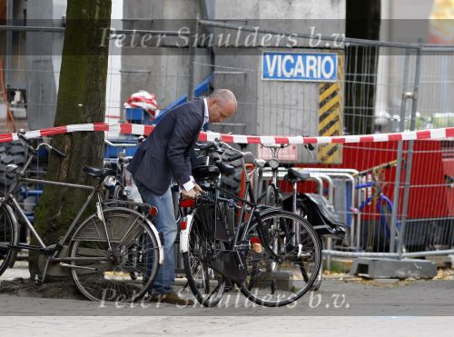 Amsterdam 11 september 2007
Mart Viser bij zijn fiets.