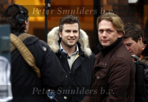 Amsterdam 17 januari 2008
Martijn Krabbe en Winston Gerschtanowitz  tijdens opnames op de cornelis schuytstraat.