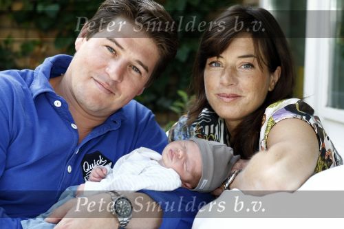 Amsterdam 30 juni 2008
Martijn Krabbe  en Amanda Krabbe met hun jongste zoon Achilles.