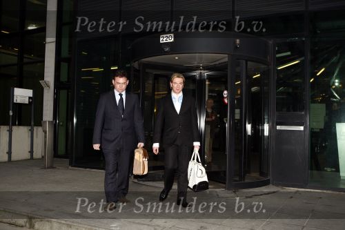 Amsterdam 13 februari 2008 
Rechtzaak van Rob de Nijs en Belinda Meuldijk ivm rattengate. Martijn v d Berg en Thierry Duval waren ook aanwezig alsmede Astrid Collee
Peter Smulders bv