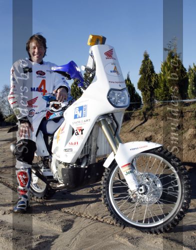 Eindhoven, 9 Februari 2008
Martin Utberg met zijn Honda Motor , TopspeedTV, Heroes Legend
Parijs Dakar.
Foto: Jan van den Dungen