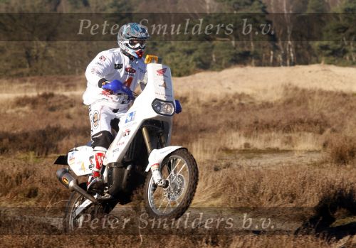 Eindhoven, 9 Februari 2008
Martin Utberg met zijn Honda Motor , TopspeedTV, Heroes Legend
Parijs Dakar.
Foto: Jan van den Dungen