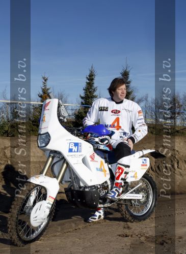 Eindhoven, 9 Februari 2008
Martin Utberg met zijn Honda Motor , TopspeedTV, Heroes Legend
Parijs Dakar.
Foto: Jan van den Dungen