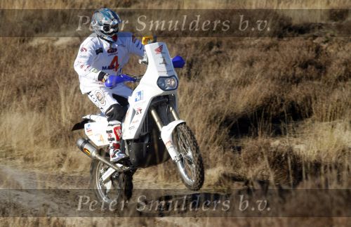 Eindhoven, 9 Februari 2008
Martin Utberg met zijn Honda Motor , TopspeedTV, Heroes Legend
Parijs Dakar.
Foto: Jan van den Dungen