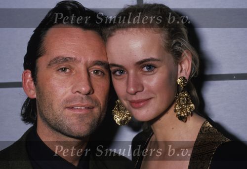 Amsterdam, 1992 Daphne Bunskoek met haar eerste inmiddels ex-man Maurice v Zijst