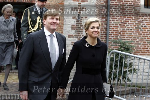Wassenaar 3 april 2008
Herdenkingsdienst soldaat van oranje Erik Hazelhoff  in kerk wassenaar. Maxima en Prins Willem Alexander
Peter Smulders bv