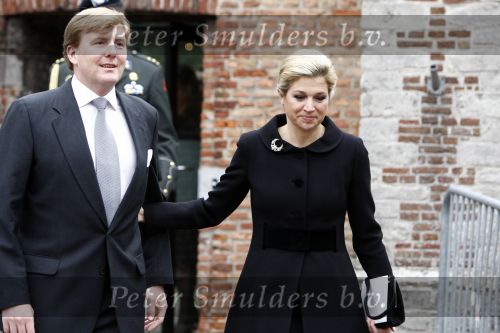 Wassenaar 3 april 2008
Herdenkingsdienst soldaat van oranje Erik Hazelhoff  in kerk wassenaar. Maxima en Prins Willem Alexander
Peter Smulders bv