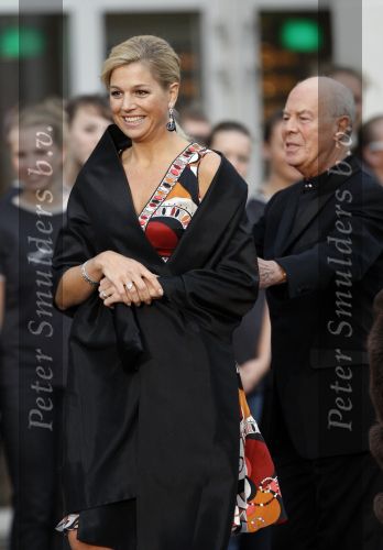 Amsterdam 11 september 2007
Koningin Beatrix en prinses Maxima bij voorstelling voor 75e verjaardag van Hans v Maanen in het muziektheater.