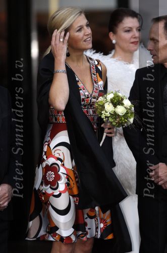 Amsterdam 11 september 2007
Koningin Beatrix en prinses Maxima bij voorstelling voor 75e verjaardag van Hans v Maanen in het muziektheater.