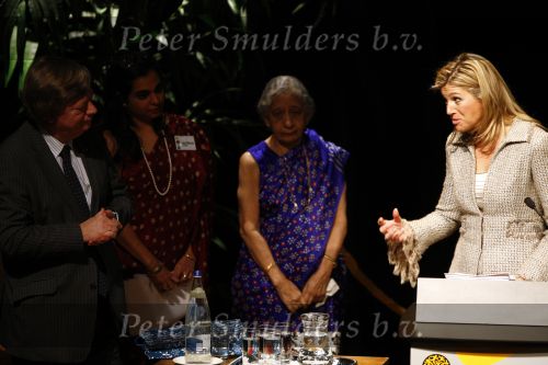 Amsterdam 17 maart 2008
Prinses Maxima in het tropenmuseum bij de stichting Aflatoun.
Peter Smulders bv