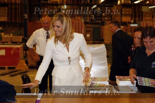 Mdedemblik 17 oktober 2007
Prinses Maxima  bezoekt de Jumbo speelgoed fabriek en doet werk achter de lopende band. Ook speelt ze met kinderen mens erger je niet.