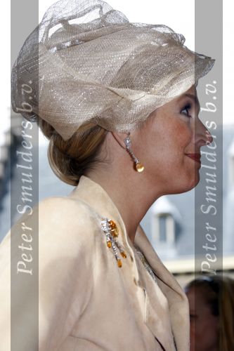 Den Haag 18 september 2007
Koningin Beatrix Prins Willem Alexander Maxima Prinses Margriet Pieter v Vollenhoven Prins Constantijn en Prinses Laurentien bij prinsjesdag met de gouden koets.