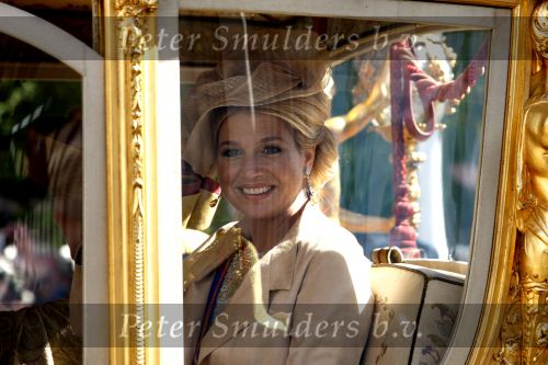 Den Haag 18 september 2007
Koningin Beatrix Prins Willem Alexander Maxima Prinses Margriet Pieter v Vollenhoven Prins Constantijn en Prinses Laurentien bij prinsjesdag met de gouden koets.