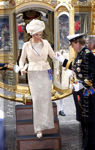 Den Haag 18 september 2007
Koningin Beatrix Prins Willem Alexander Maxima Prinses Margriet Pieter v Vollenhoven Prins Constantijn en Prinses Laurentien bij prinsjesdag met de gouden koets.