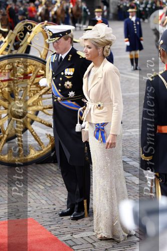 Den Haag 18 september 2007
Koningin Beatrix Prins Willem Alexander Maxima Prinses Margriet Pieter v Vollenhoven Prins Constantijn en Prinses Laurentien bij prinsjesdag met de gouden koets.