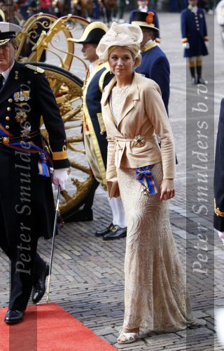 Den Haag 18 september 2007
Koningin Beatrix Prins Willem Alexander Maxima Prinses Margriet Pieter v Vollenhoven Prins Constantijn en Prinses Laurentien bij prinsjesdag met de gouden koets.