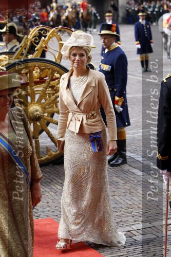 Den Haag 18 september 2007
Koningin Beatrix Prins Willem Alexander Maxima Prinses Margriet Pieter v Vollenhoven Prins Constantijn en Prinses Laurentien bij prinsjesdag met de gouden koets.