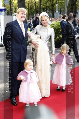 Den Haag 20 oktober 2007
Doop prinses Ariane. Prins Willem Alexander Maxima Ariana Alexia en Amalia.