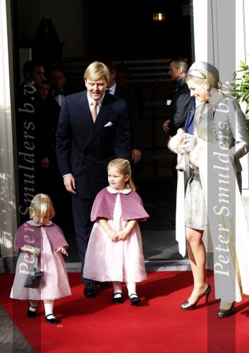 Den Haag 20 oktober 2007
Doop prinses Ariane. Prins Willem Alexander Maxima Ariana Alexia en Amalia.