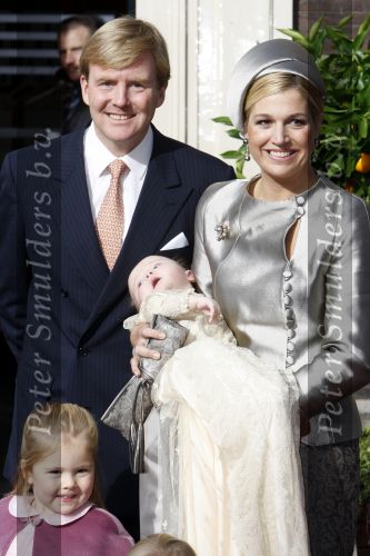 Den Haag 20 oktober 2007
Doop prinses Ariane. Prins Willem Alexander Maxima Ariana Alexia en Amalia.v