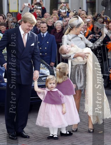 Den Haag 20 oktober 2007
Doop prinses Ariane. Prins Willem Alexander Maxima Ariana Alexia en Amalia.