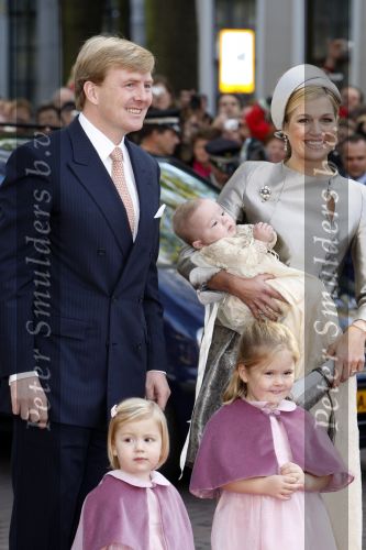 Den Haag 20 oktober 2007
Doop prinses Ariane. Prins Willem Alexander Maxima Ariana Alexia en Amalia.