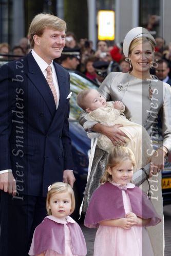 Den Haag 20 oktober 2007
Doop prinses Ariane. Prins Willem Alexander Maxima Ariana Alexia en Amalia.