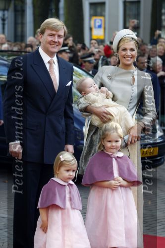 Den Haag 20 oktober 2007
Doop prinses Ariane. Prins Willem Alexander Maxima Ariana Alexia en Amalia.