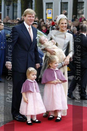 Den Haag 20 oktober 2007
Doop prinses Ariane. Prins Willem Alexander Maxima Ariana Alexia en Amalia.