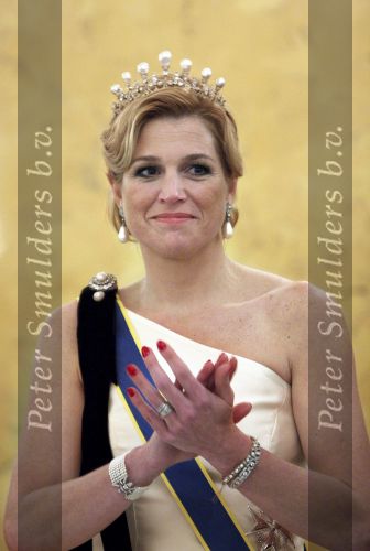 Den Haag 21 april 2009
Staatsbezoek van Koning Carl Gustav en koningin Silvia aan Nederland. Prinses Maxima Koningin Beatrix Prins Willem Alexander Pieter v Vollenhoven en prinses Margriet.
Peter Smulders bv