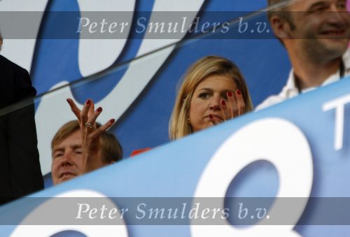 Basel 21 juni 2008
Prins Willem Alexander en Maxima bij nederland Rusland op de EK 2008 in Oostenrijk en Zwitserland.