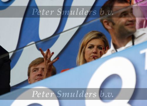 Basel 21 juni 2008
Prins Willem Alexander en Maxima bij nederland Rusland op de EK 2008 in Oostenrijk en Zwitserland.