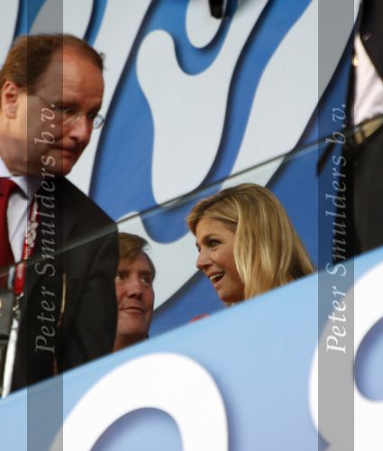Basel 21 juni 2008
Prins Willem Alexander en Maxima bij nederland Rusland op de EK 2008 in Oostenrijk en Zwitserland.