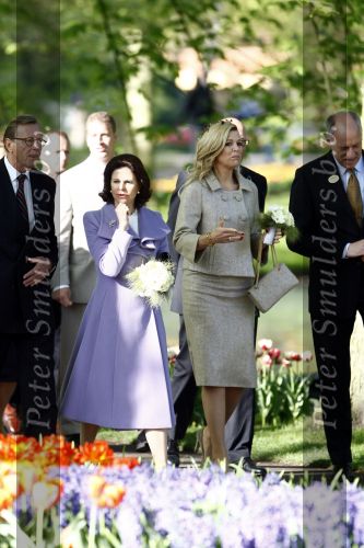 Lisse 22 april 2009
Prinses maxima en Koningin Silvia van Zweden in de keukenhof.
Peter Smulders bv
