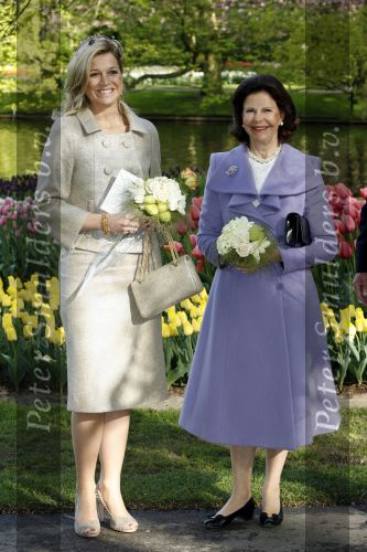 Lisse 22 april 2009
Prinses maxima en koningin Silvia van Zweden in de keukenhof.
Peter Smulders bv
