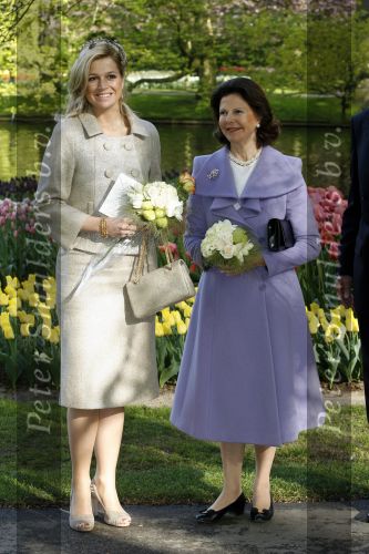 Lisse 22 april 2009
Prinses maxima en koningin Silvia van Zweden in de keukenhof.
Peter Smulders bv