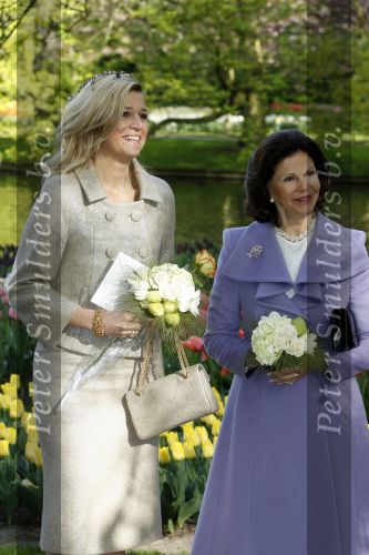 Lisse 22 april 2009
Prinses maxima en koningin Silvia van Zweden in de keukenhof.
Peter Smulders bv