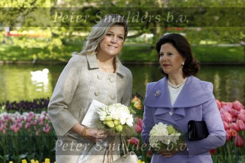 Lisse 22 april 2009
Prinses maxima en koningin Silvia van Zweden in de keukenhof.
Peter Smulders bv