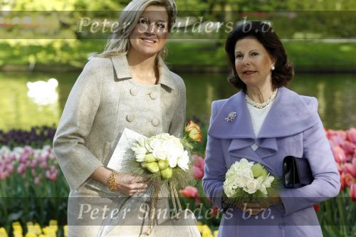 Lisse 22 april 2009
Prinses maxima en koningin Silvia van Zweden in de keukenhof.
Peter Smulders bv